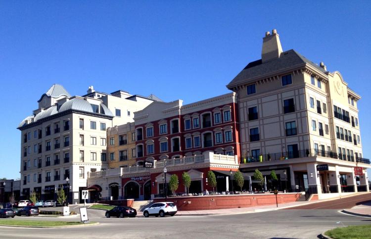 Another view of the city center in Carmel